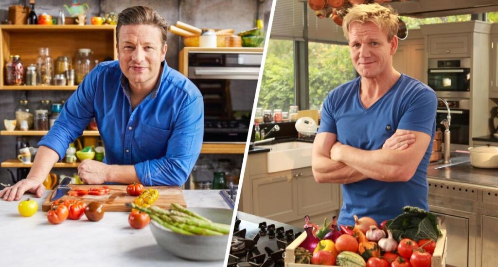 Jamie Oliver and Gordon Ramsay
