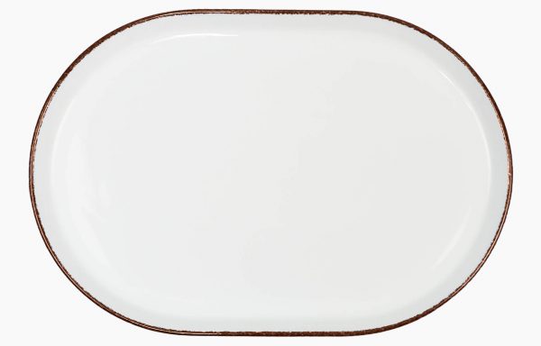 Platter 29X20cm Coral Brown