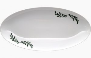 Plate Elliptical 38X19cm